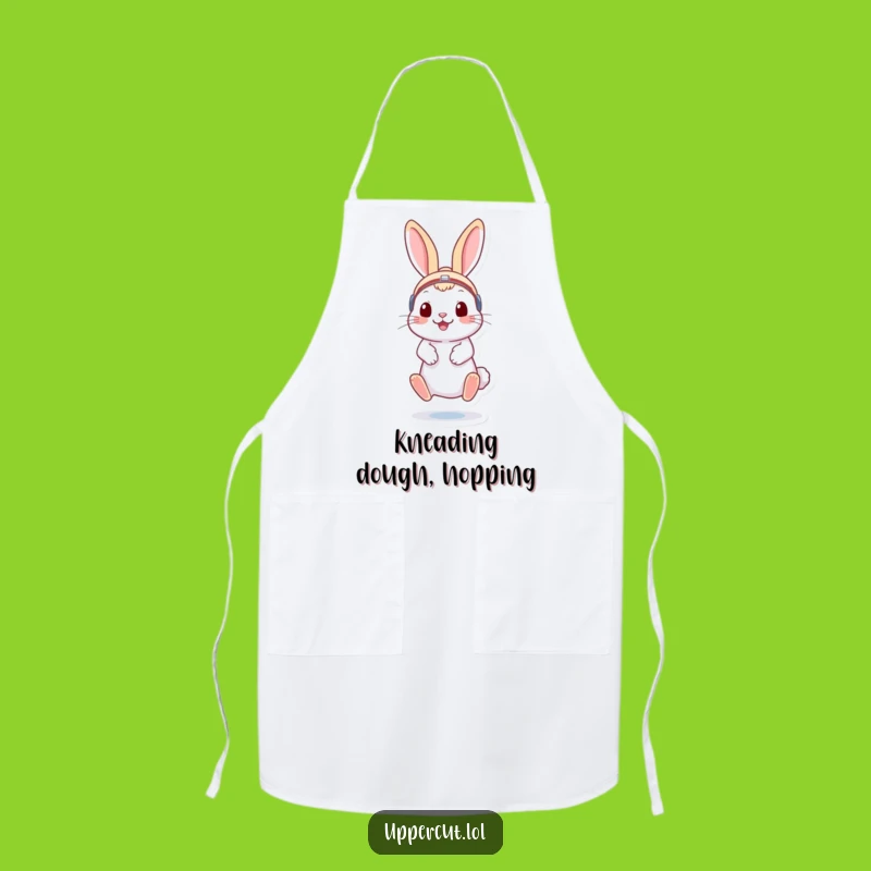 Funny Rabbit Boxer Apron: Playful Kitchen Wear for a Cheerful Gift!