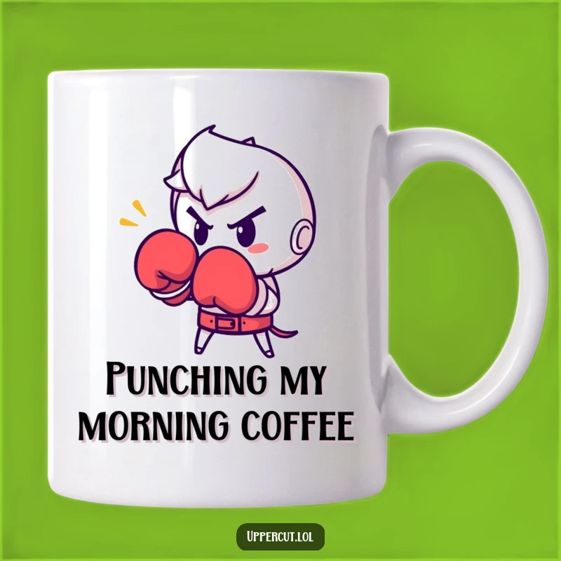 Funny Boxing Glove Punch Mug: Determined Fighter, Perfect Funny Gift!