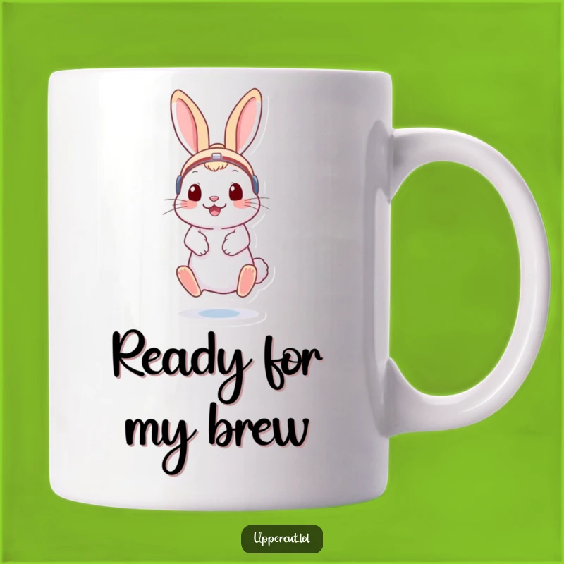 Funny Rabbit Boxer Mug: Playful Headgear & Bouncing Fun Gift!