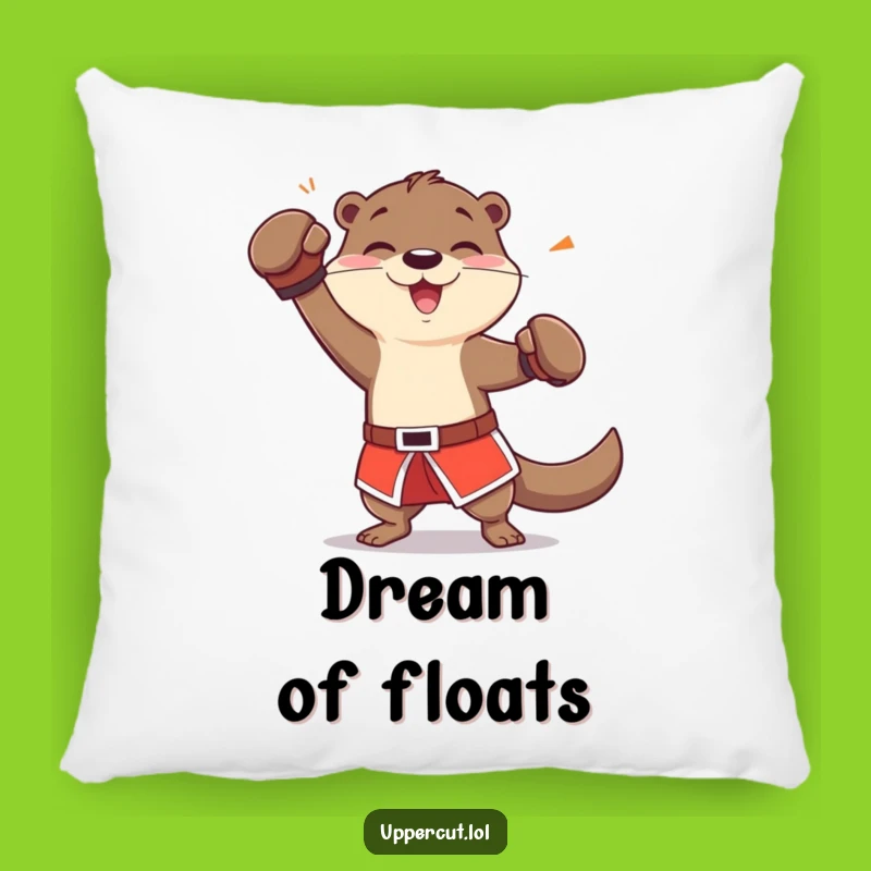 Funny Otter Boxing Pillow: Dodging Jab Accent Pillow Gift