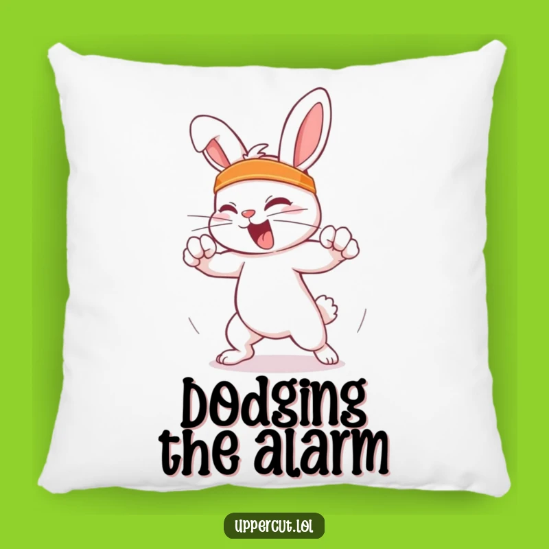 Funny Feisty Rabbit Pillow: Cozy Comfort for the Agile Spirit