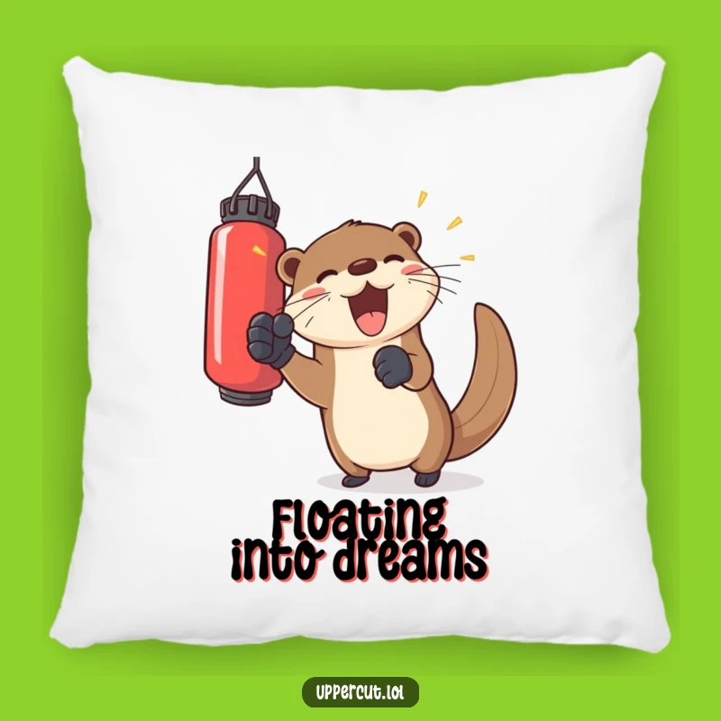 Funny Otter Boxer Pillow: Cozy and Joyful Cushion for a Laugh!