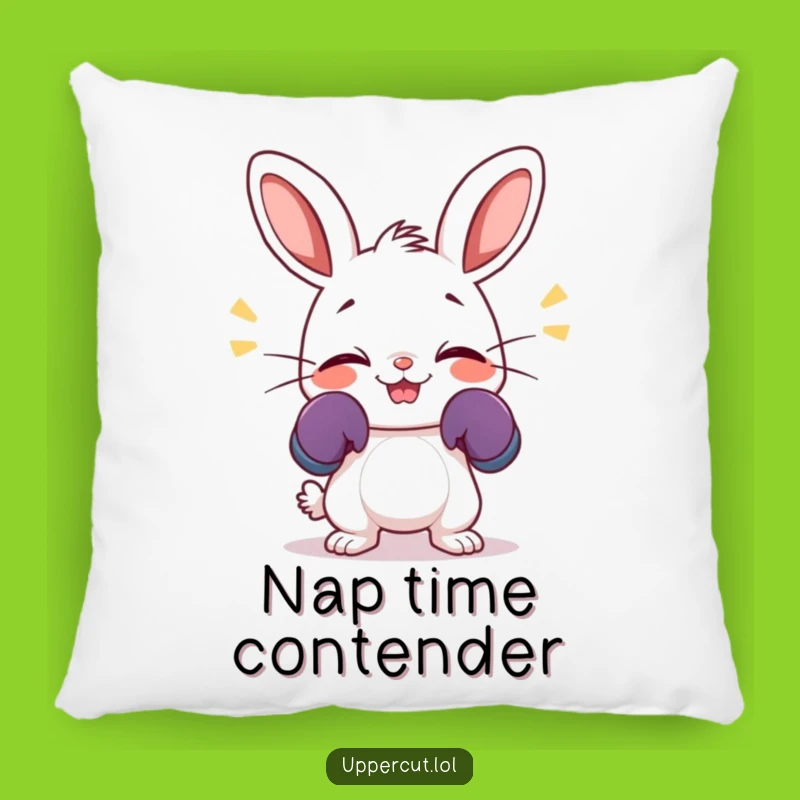 Funny Giggling Rabbit Pillow: Cozy Boxing Bunny Comfort for a Cute Funny Gift