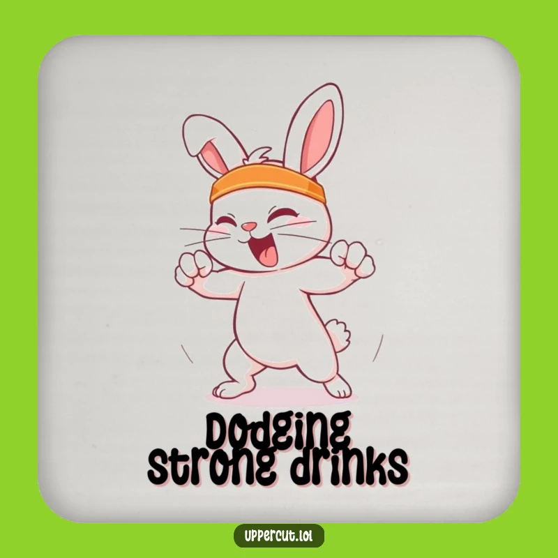 Funny Feisty Rabbit Coaster: Protect Surfaces with Agility