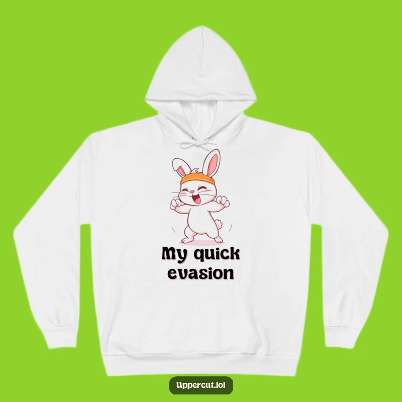 Funny Feisty Rabbit Hoodie: Cozy Comfort for a Quick Wit