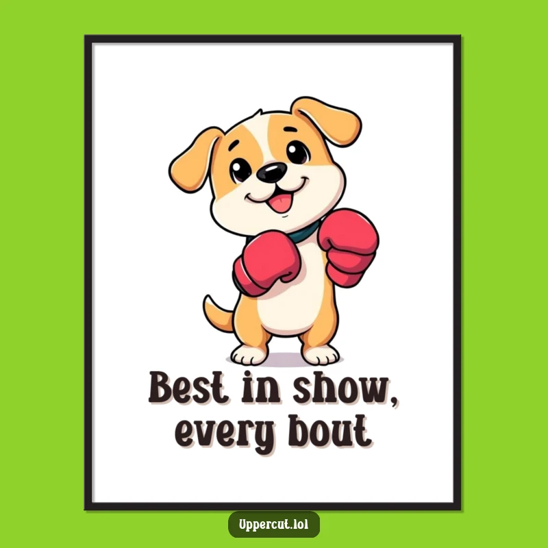 Funny Free Printable Wall Art: Playful Boxer Dog DIY Downloadable Decor!