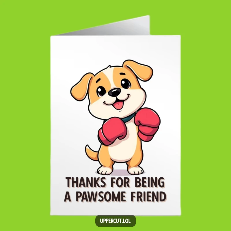 Free Printable Funny Thank You Card: Boxer Dog DIY Downloadable Gift for Gratitude!