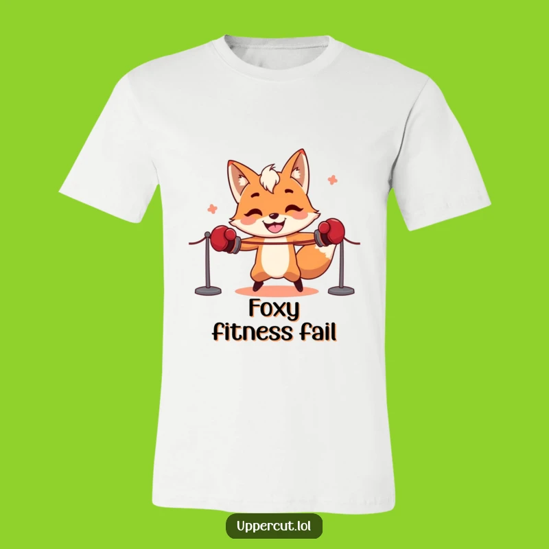 Funny Fox Boxer T-Shirt: Hilarious Workout Tee for a Laughing Gift!