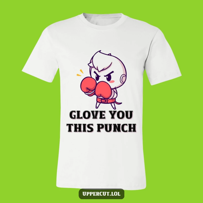 Funny Boxing Glove Punch T-Shirt: Determined Fighter for Active Style