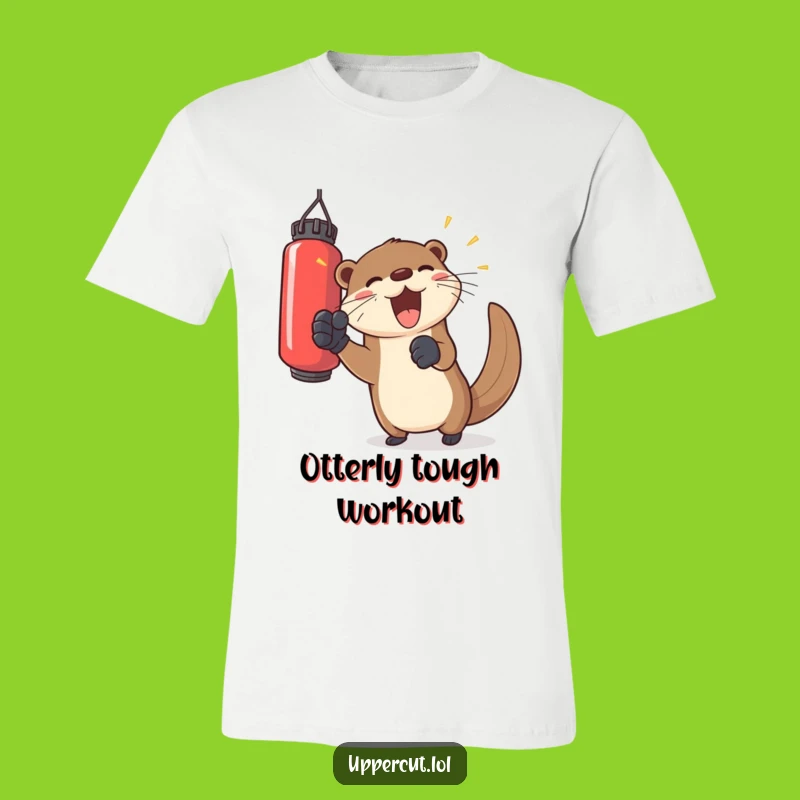 Funny Otter Boxer T-Shirt: Joyful Punching Fun - Hilarious Gift!