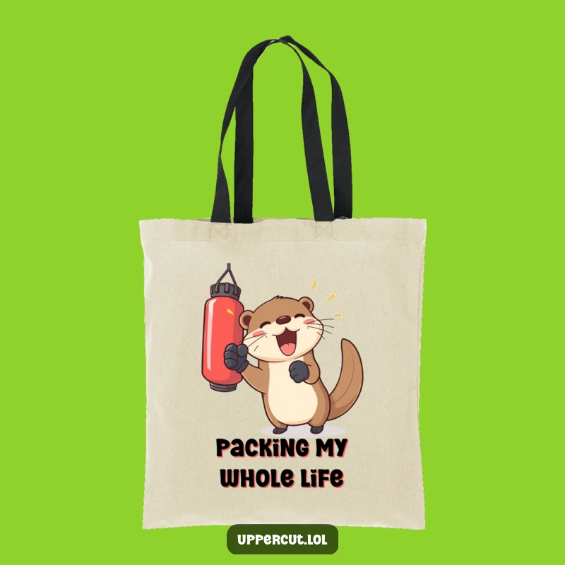 Funny Otter Boxer Tote Bag: Carry Your Joy with this Hilarious Gift!